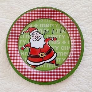 👀50% OFF 🍪 Acrylic 🎅 Santa Ho Ho Ho 11in treat plate